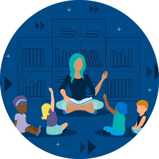 K-12 classroom illustration