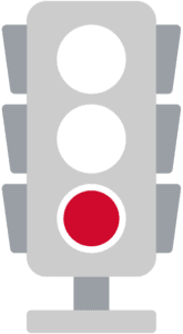 a red traffic light