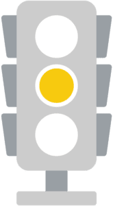 a yellow traffic light