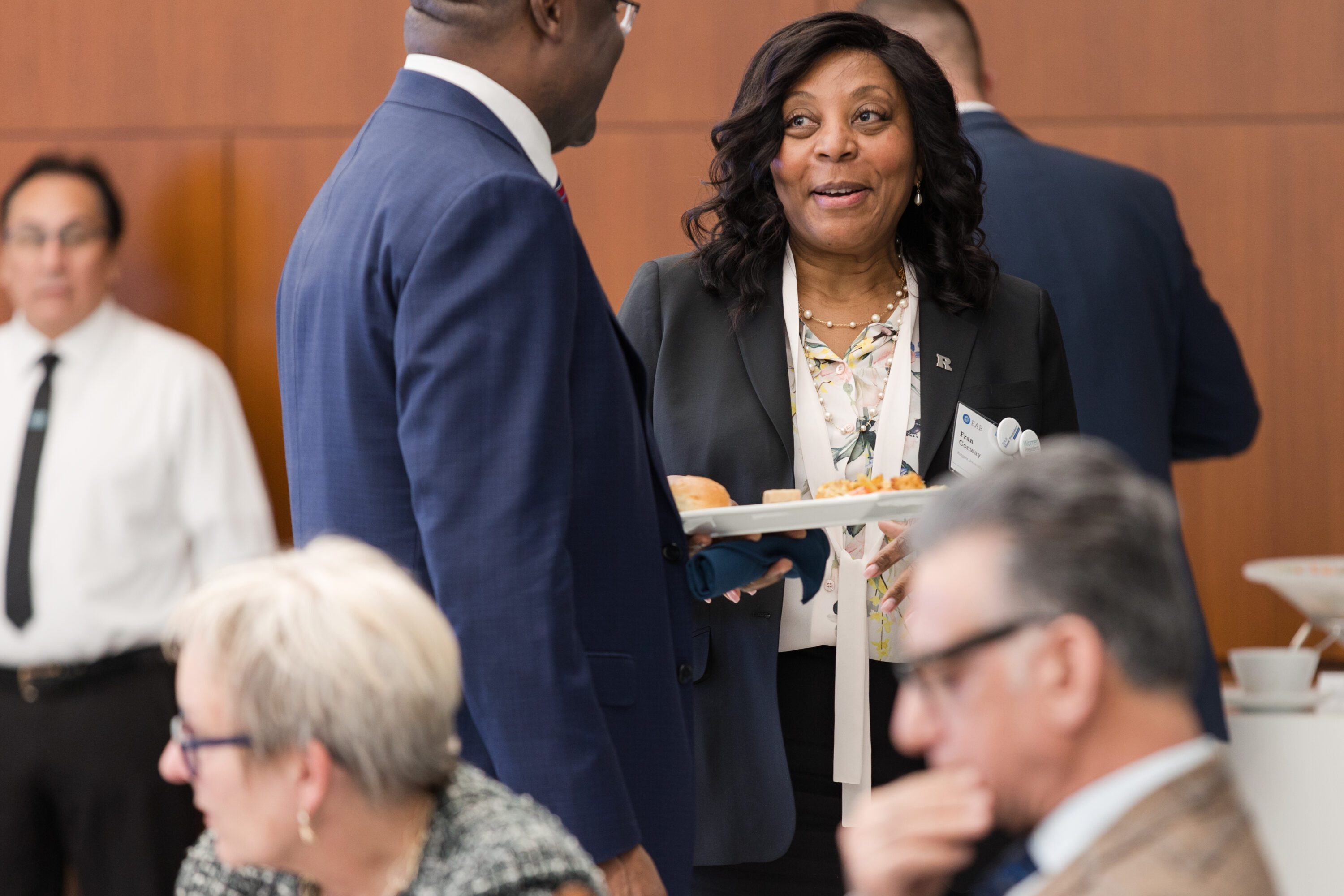President chatting at 2025 Presidential Roundtable