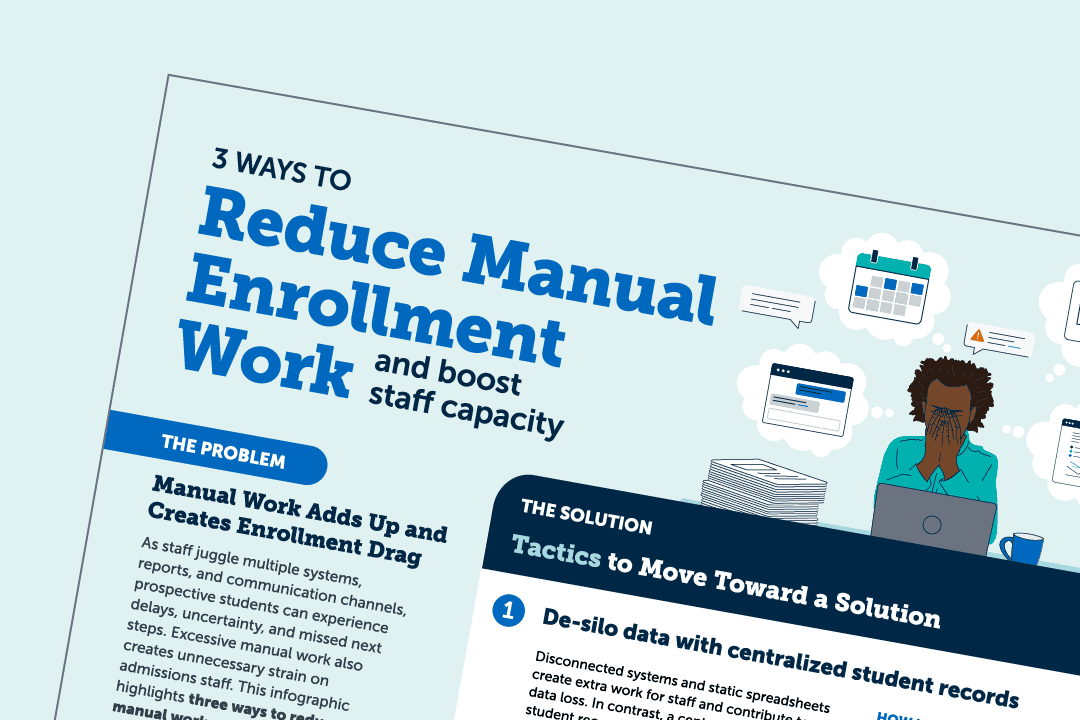 3 ways to reduce manual enrollment work and boost staff capacity